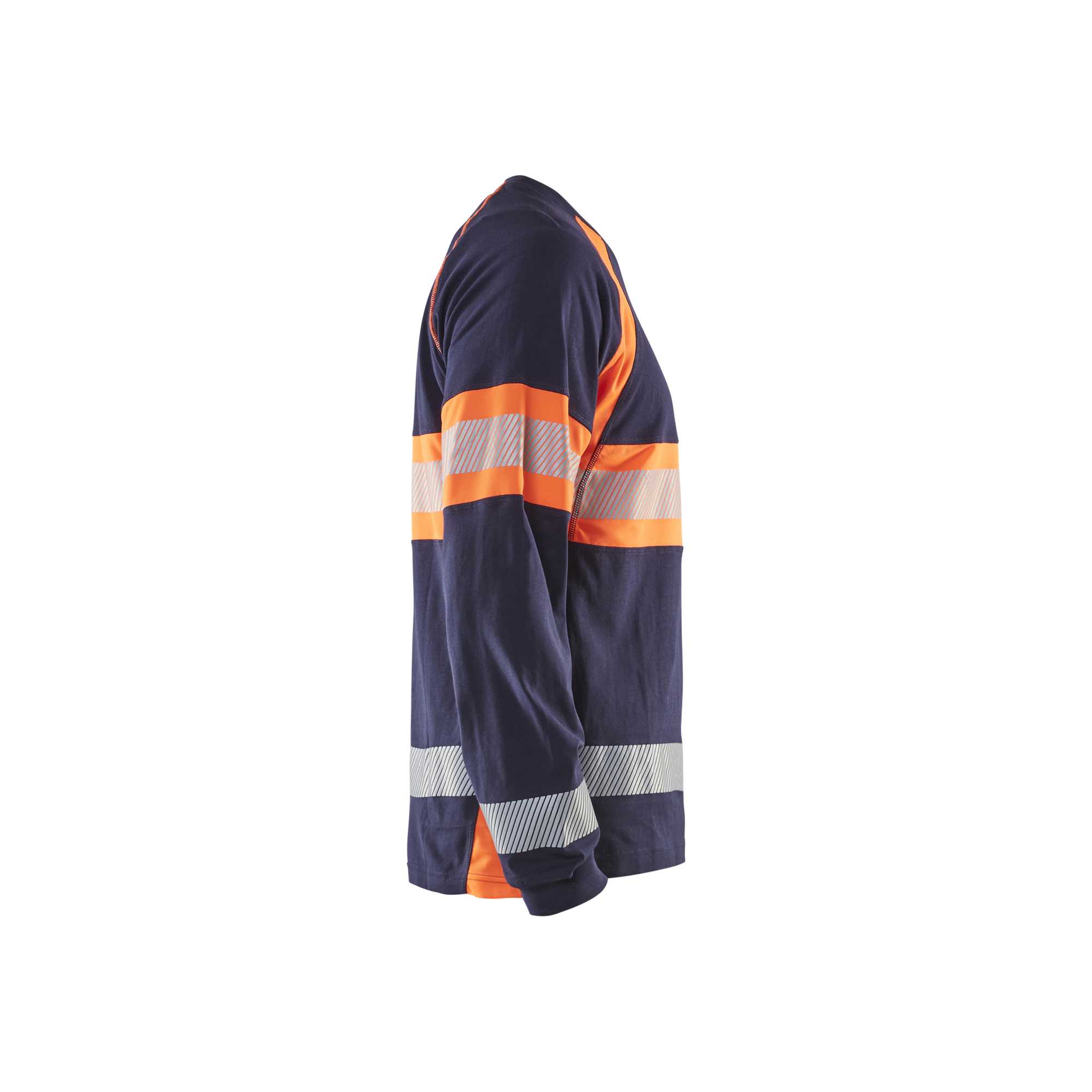 BLAKLADER 35101030 Hi Vis Long Sleeved T Shirt Hi Vis Reflective Long Sleeve Work T-Shirt MEN - 100% Cotton